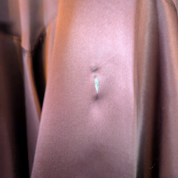 Ted Baker Chocolate Silk A-line Dress Sz 3 (US 8) - Picture 6 of 6